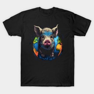 Pot-Bellied Pig Earth Day T-Shirt